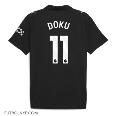Camiseta Manchester City Jeremy Doku #11 Visitante Equipación 2025-26 manga corta Camiseta Manchester City Jeremy Doku #11 Visitante Equipación 2025-26 manga corta